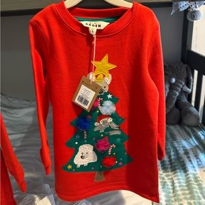 Mini Boden 2-3Y Christmas tree sweater